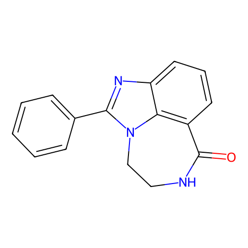 1-Phenyl-8,9-dihydro-7H-2,7,9a-triaza-benzo[cd]azulen-6-one structure