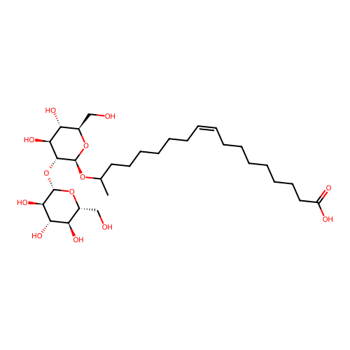 Acidic Sophorolipids non-acetylated structure