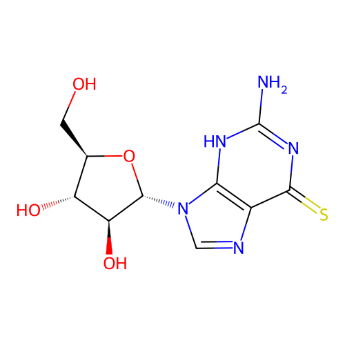 6-Thioguanosine structure