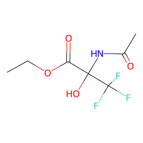 Ethyl 2-(acetylamino)-3,3,3-trifluoro-2-hydroxypropanoate structure