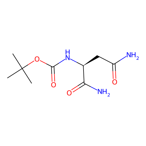 tert-butyl N-[(2S)-1,4-diamino-1,4-dioxobutan-2-yl]carbamate structure