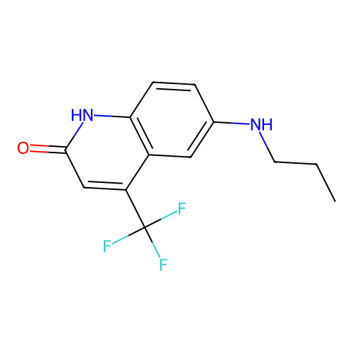 4-(Trifluoromethyl)-6-(propylamino)quinoline-2(1H)-one structure