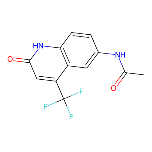 N-[2-oxo-4-(trifluoromethyl)-1H-quinolin-6-yl]acetamide structure