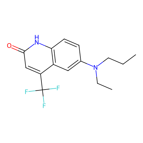 6-[ethyl(propyl)amino]-4-(trifluoromethyl)-1H-quinolin-2-one structure