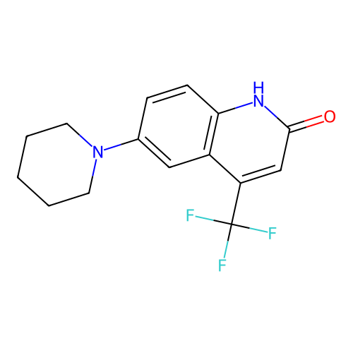 6-piperidin-1-yl-4-(trifluoromethyl)-1H-quinolin-2-one structure
