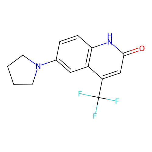 6-(Pyrrolidin-1-yl)-4-(trifluoromethyl)-1,2-dihydroquinolin-2-one structure