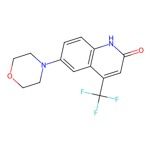 6-morpholin-4-yl-4-(trifluoromethyl)-1H-quinolin-2-one structure