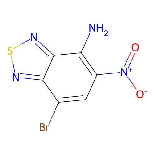 7-Bromo-5-nitrobenzo[c]1,2,5-thiadiazole-4-ylamine structure