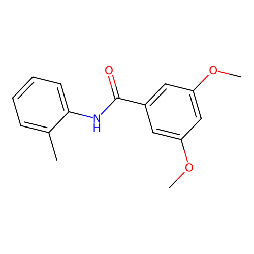 3,5-dimethoxy-N-(2-methylphenyl)benzamide structure