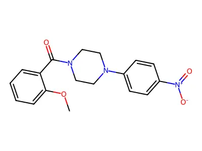 (2-Methoxyphenyl)[4-(4-nitrophenyl)piperazin-1-yl]methanone structure