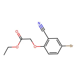 Ethyl (4-bromo-2-cyanophenoxy)acetate structure