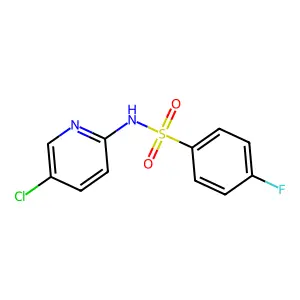 N-(5-chloropyridin-2-yl)-4-fluorobenzenesulfonamide structure