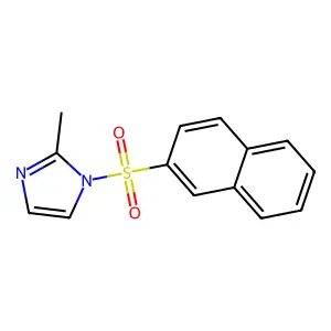2-Methyl-1-naphthalen-2-ylsulfonylimidazole structure