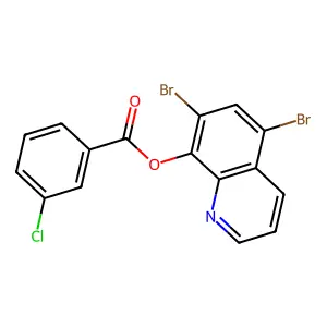 5,7-Dibromoquinolin-8-yl 3-chlorobenzoate structure