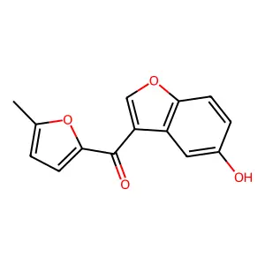 (5-Hydroxybenzofuran-3-yl)(5-methylfuran-2-yl)methanone structure