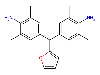 4-[(4-Amino-3,5-dimethylphenyl)(2-furyl)methyl]-2,6-dimethylaniline structure