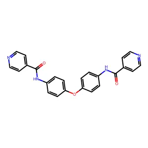 N-[4-[4-(pyridine-4-carbonylamino)phenoxy]phenyl]pyridine-4-carboxamide structure