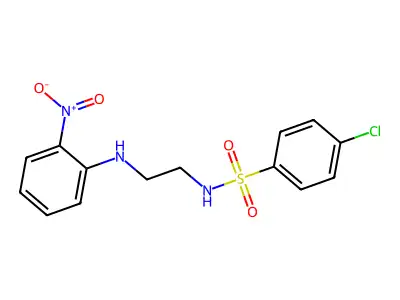 4-chloro-N-[2-(2-nitroanilino)ethyl]benzenesulfonamide structure
