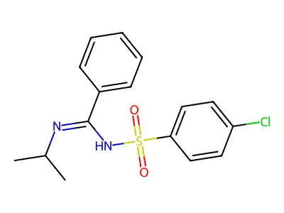 N'-[(4-chlorophenyl)sulfonyl]-N-isopropylbenzenecarboximidamide structure