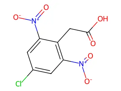 2-(4-Chloro-2,6-dinitrophenyl)acetic acid structure