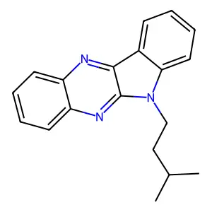 6-(3-Methylbutyl)indolo[3,2-b]quinoxaline structure