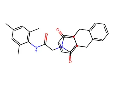 2-(12,14-dioxo-11,12,14,15-tetrahydro-9H-9,10-[3,4]epipyrroloanthracen-13(10H)-yl)-N-mesitylacetamide structure