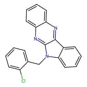 6-(2-chlorobenzyl)-6H-indolo[2,3-b]quinoxaline structure