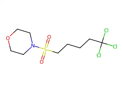 4-[(5,5,5-Trichloropentyl)sulfonyl]morpholine structure