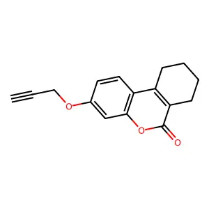 3-Prop-2-ynyloxy-7,8,9,10-tetrahydro-benzo[c]chromen-6-one structure