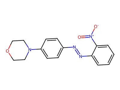 4-{4-[(2-Nitrophenyl)diazenyl]phenyl}morpholine structure