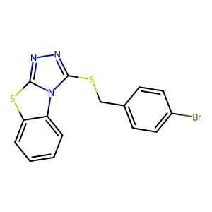 3-[(4-Bromobenzyl)sulfanyl][1,2,4]triazolo[3,4-b][1,3]benzothiazole structure