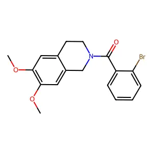 (2-Bromo-phenyl)-(6,7-dimethoxy-3,4-dihydro-1H-isoquinolin-2-yl)-methanone structure