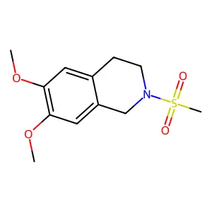 2-Methanesulfonyl-6,7-dimethoxy-3,4-dihydro-1H-isoquinoline structure