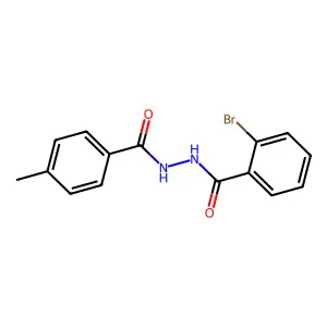 2-bromo-N'-(4-methylbenzoyl)benzohydrazide structure