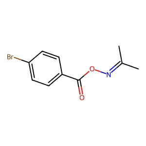 acetone O-(4-bromobenzoyl)oxime structure