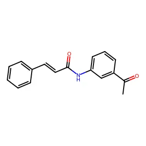 N-(3-acetylphenyl) cinnamamide structure