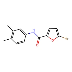 5-bromo-N-(3,4-dimethylphenyl)-2-furamide structure