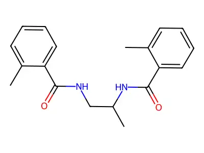 2-methyl-N-[2-[(2-methylbenzoyl)amino]propyl]benzamide structure