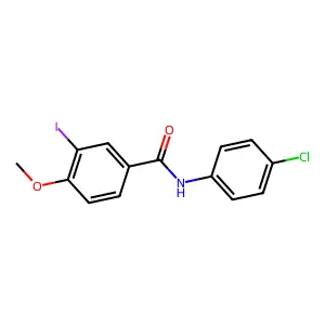 N-(4-chlorophenyl)-3-iodo-4-methoxybenzamide structure