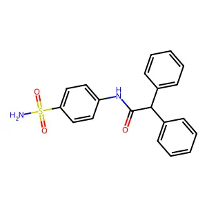 2,2-diphenyl-N-(4-sulfamoylphenyl)acetamide structure