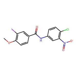 N-(4-chloro-3-nitrophenyl)-3-iodo-4-methoxybenzamide structure