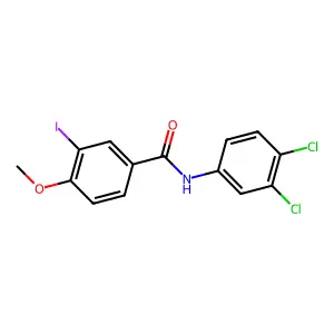 N-(3,4-dichlorophenyl)-3-iodo-4-methoxybenzamide structure