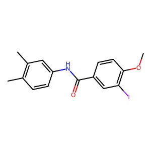 N-(3,4-dimethylphenyl)-3-iodo-4-methoxybenzamide structure