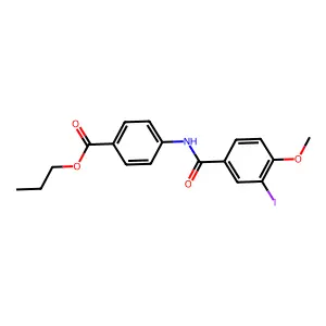 Propyl 4-[(3-iodo-4-methoxybenzoyl)amino]benzoate structure