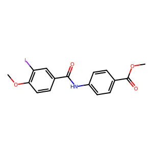 Methyl 4-[(3-iodo-4-methoxybenzoyl)amino]benzoate structure