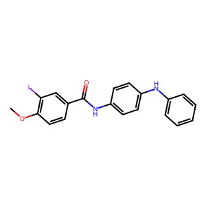 N-(4-anilinophenyl)-3-iodo-4-methoxybenzamide structure