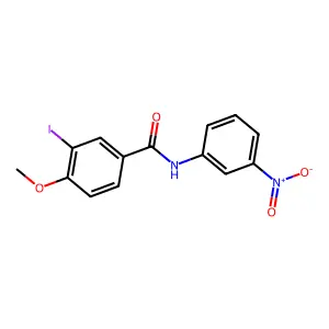 3-iodo-4-methoxy-N-(3-nitrophenyl)benzamide structure