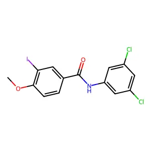 N-(3,5-dichlorophenyl)-3-iodo-4-methoxybenzamide structure