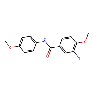 3-iodo-4-methoxy-N-(4-methoxyphenyl)benzamide structure