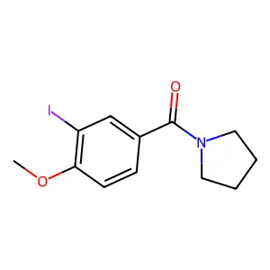 1-(3-Iodo-4-methoxybenzoyl)pyrrolidine structure